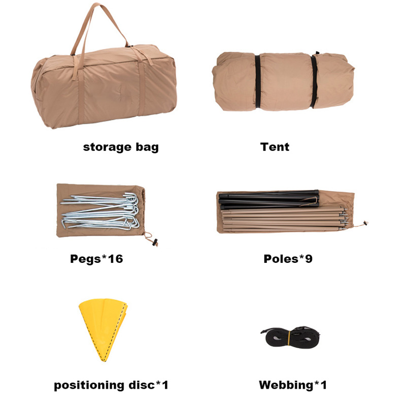 Glamping Mongolian Canvas Tent for Garden Hotel Resort Yurt - Image 5