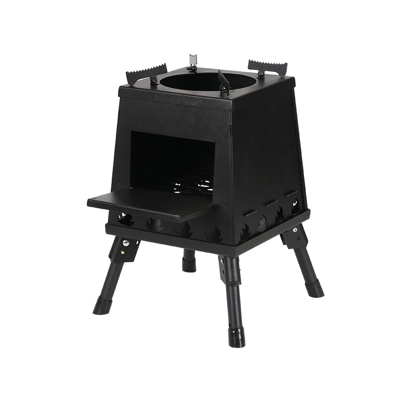 New Design outdoor Foldable Wood Burning Tower Stove with Smokeless - Image 2