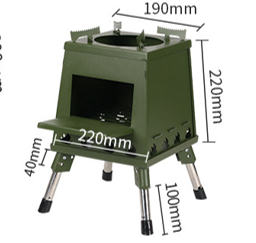 New Design outdoor Foldable Wood Burning Tower Stove with Smokeless - Image 3