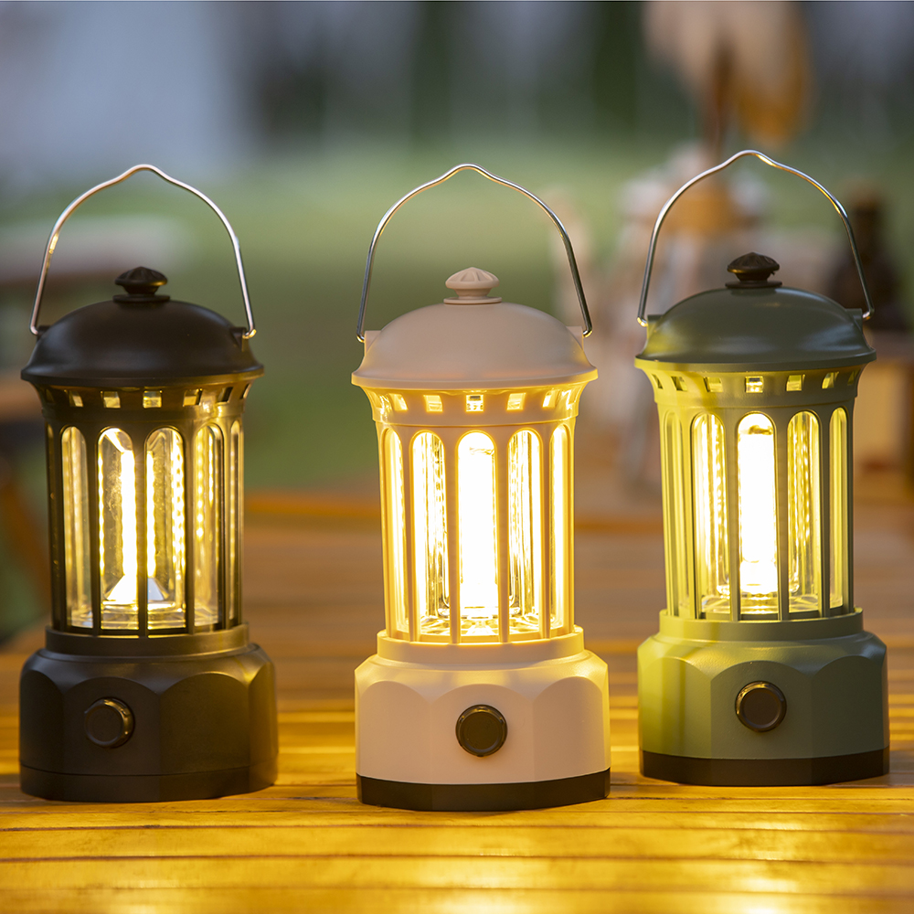 Outdoor Portable Rechargeable Camping Lantern - Retro LED Camping Light - Image 4