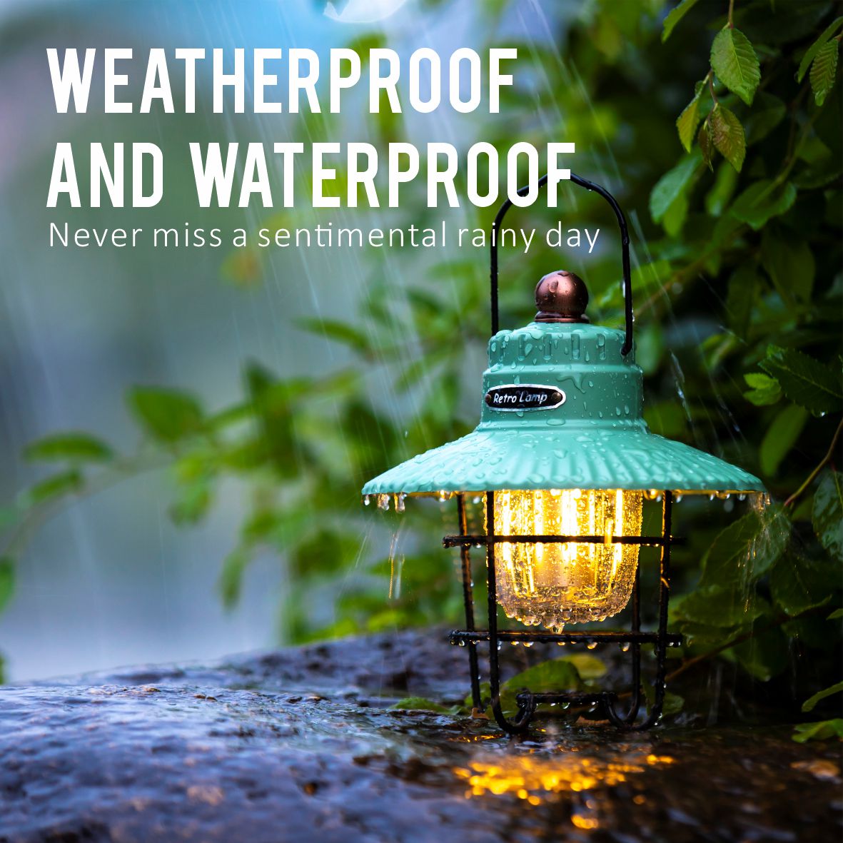 Outdoor Portable Retro Camping Tent Light - Rechargeable Camping White Lamp - Image 4